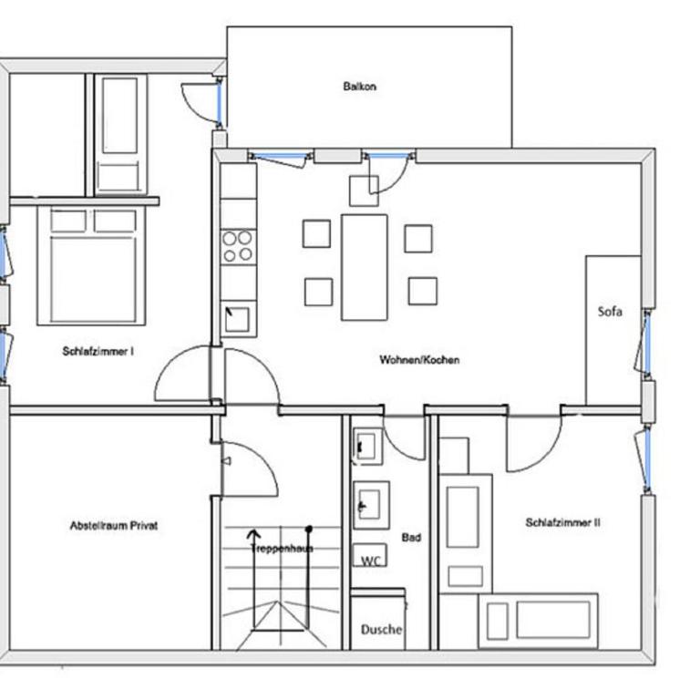 Panoramahof Breher - Apartment mit Balkon - 10