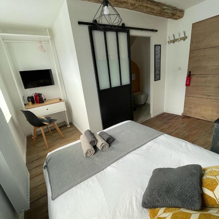 L'Annexe Amiens - Chambre Double avec Salle de Bains Privative - 5