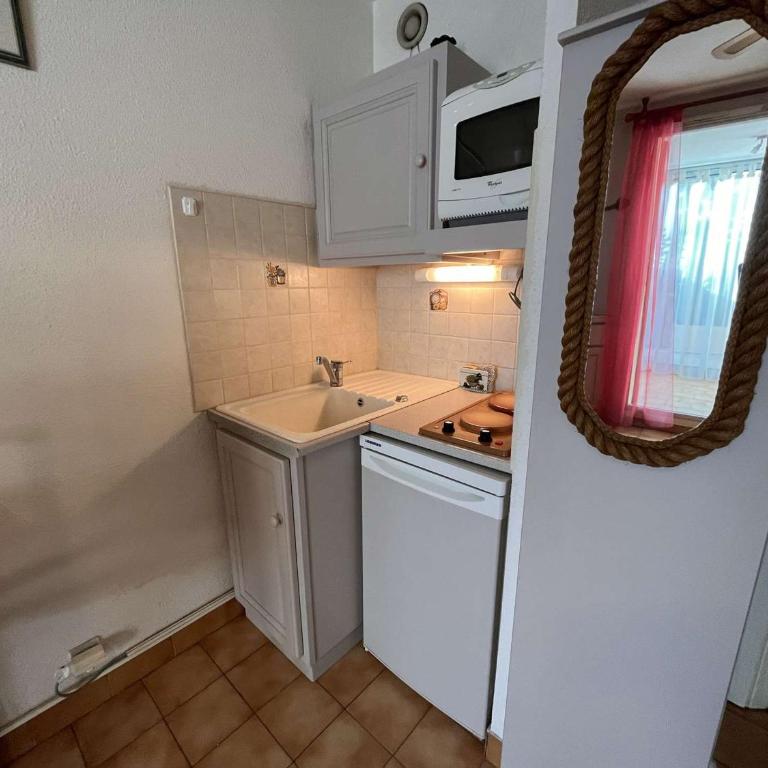 Charmant studio climatisé en rez-de-jardin, proche plage, avec garage privé à Cavalaire-sur-Mer - FR-1-226B-116 - Appartamento - 8