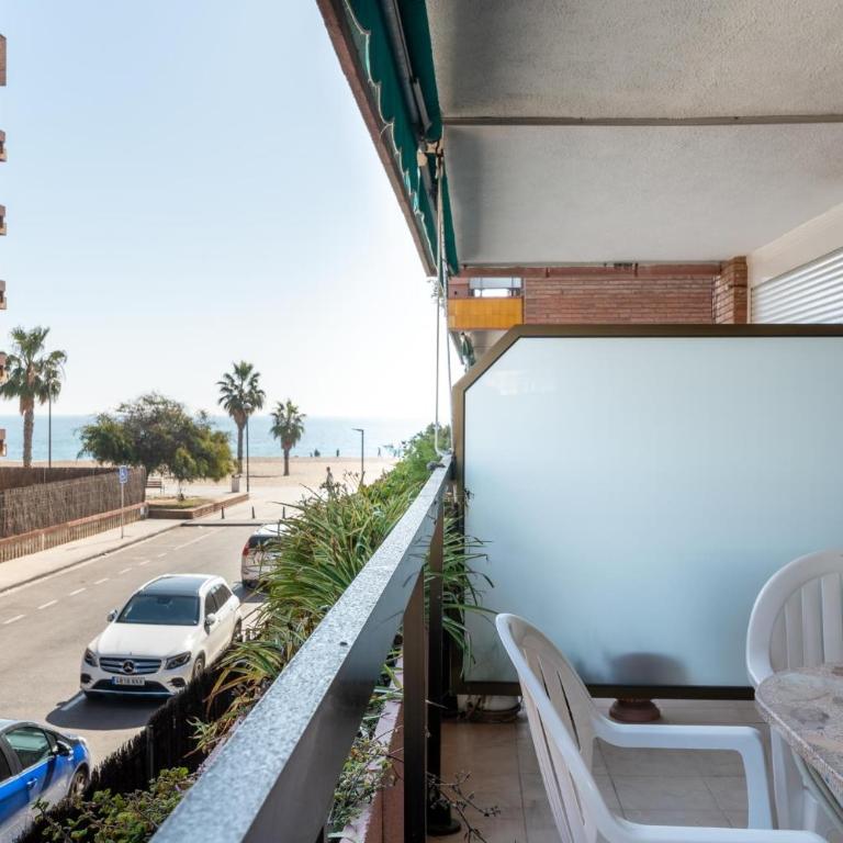 AT046 Els Pins, 1ra línea de la playa, piscina, airco, aparcamiento - Apartamento de 2 dormitorios - 37