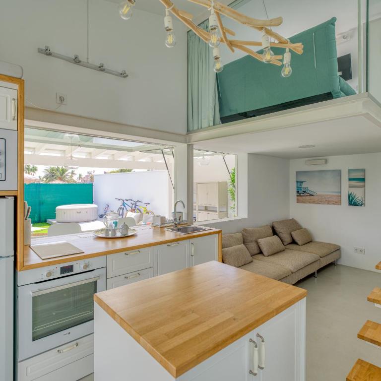 Aquarium Bungalow private jacuzzi, 3 bedrooms, AC and Bikes - Apartamento Deluxe - 28