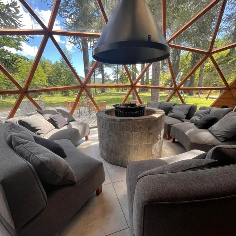 Domos Moquehue - Apartamento de 1 dormitorio con vistas al jardín - 8