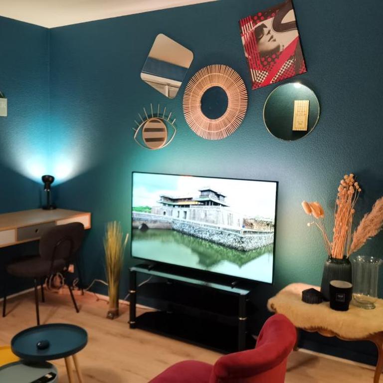 Charmant T2 proche Château, Gare, UCO, Parking privé gratuit - Appartement 1 Chambre - 8