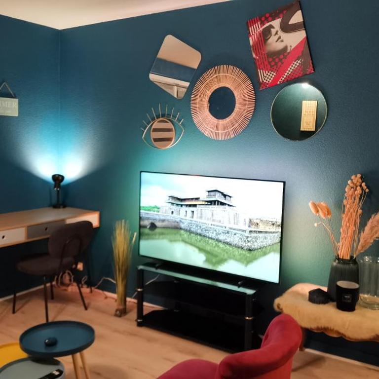 Charmant T2 proche Château, Gare, UCO, Parking privé gratuit - Appartement 1 Chambre - 10