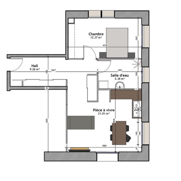 Résidence Léon Blum - Appartements design - Parking - Appartement 1 Chambre - 8