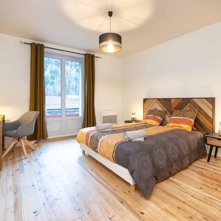 Appartement Modane Gare Wifi stationnement gratuit - Habitación Doble con vistas a la montaña - 11