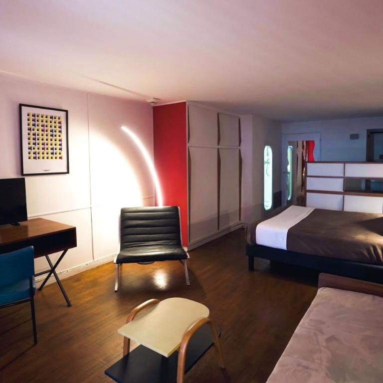 Hotel le Corbusier - Chambre Double de Luxe avec Balcon - Vue sur Mer - 4