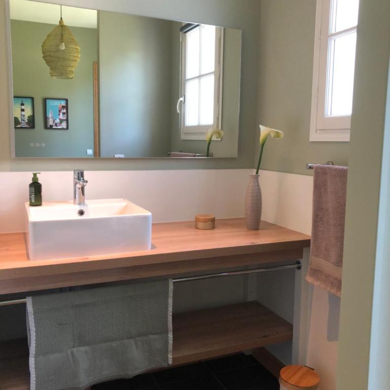 Maison M, chambre privée accès jardin piscine et jacuzzi près de La Rochelle - Chambre Double - 9