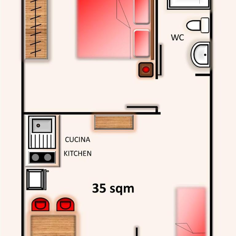 Red Rose B&B - One-Bedroom Apartment - 20