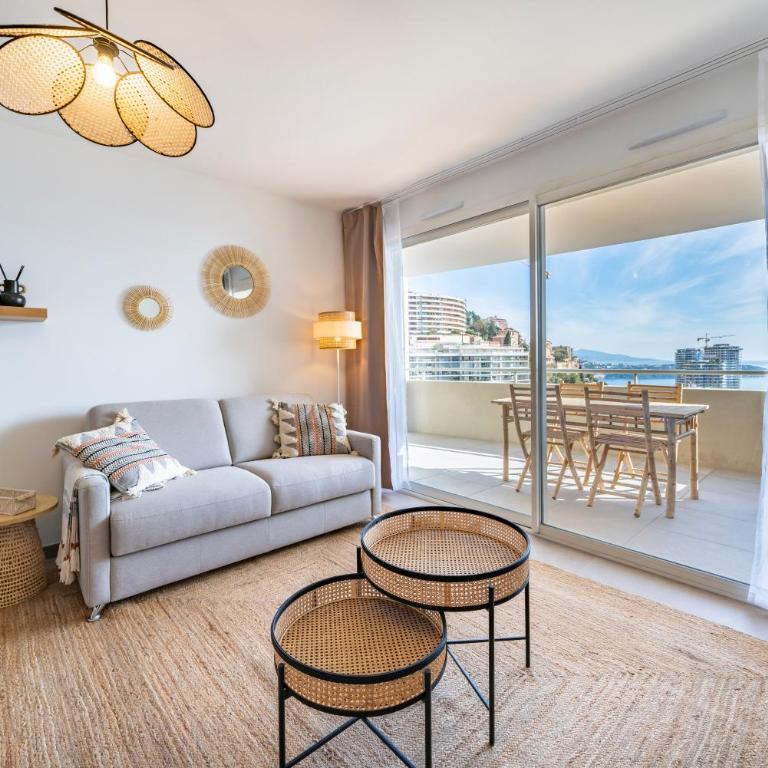 Terrasse Vue Mer, 5mn Monaco, Parking - AN - Appartement 1 Chambre - 12