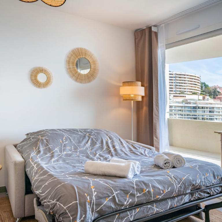 Terrasse Vue Mer, 5mn Monaco, Parking - AN - Appartement 1 Chambre - 32