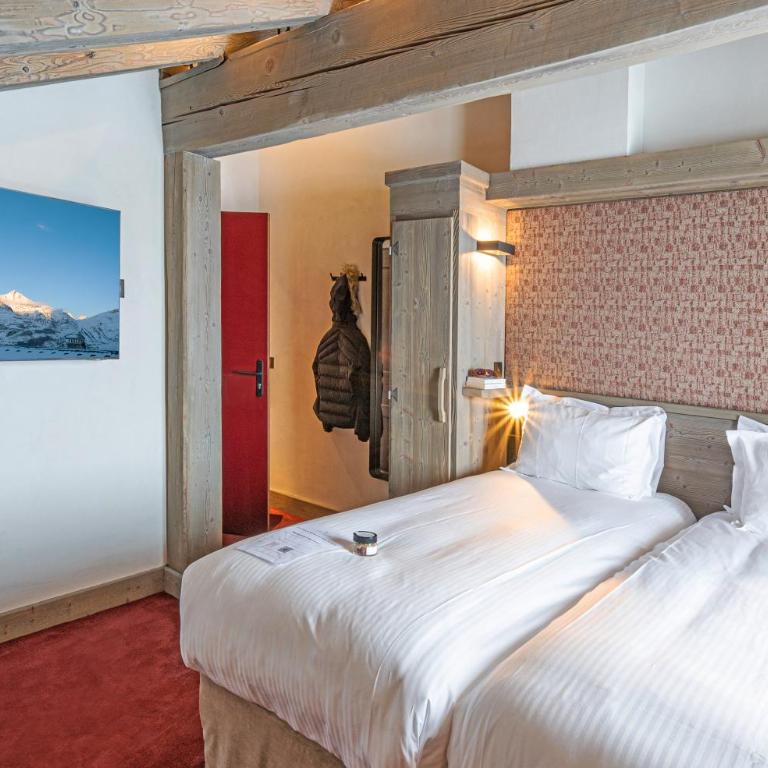 Hôtel L'Aigle du Montana by Les Etincelles - Chambre Double avec Balcon - Vue sur Montagne - 3