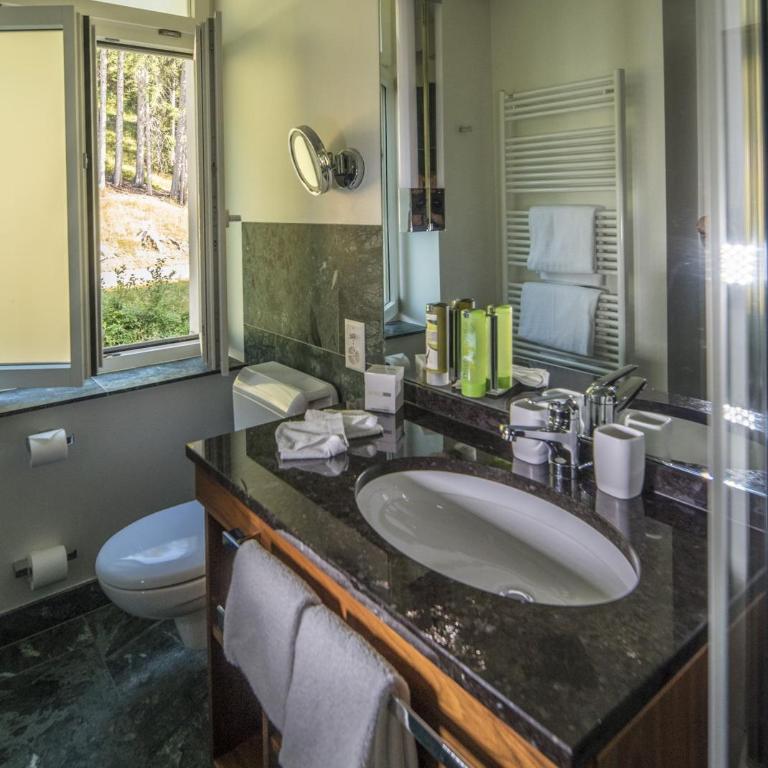 Waldhotel & SPA Davos - for body & soul - Standard Doppelzimmer mit Waldblick - 10