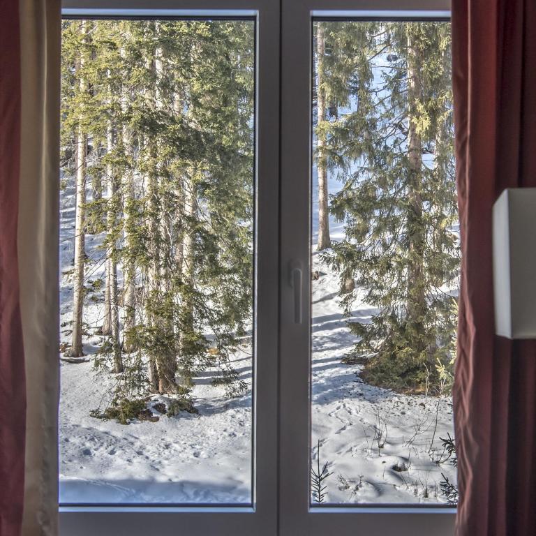 Waldhotel & SPA Davos - for body & soul - Standard Doppelzimmer mit Waldblick - 7