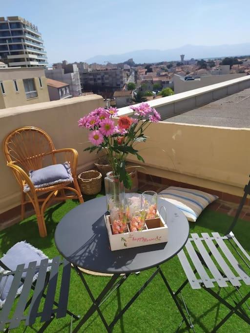 Canet-Plage TERRASSE SUD A 50M DE LA plage - Appartement 1 Chambre - 12