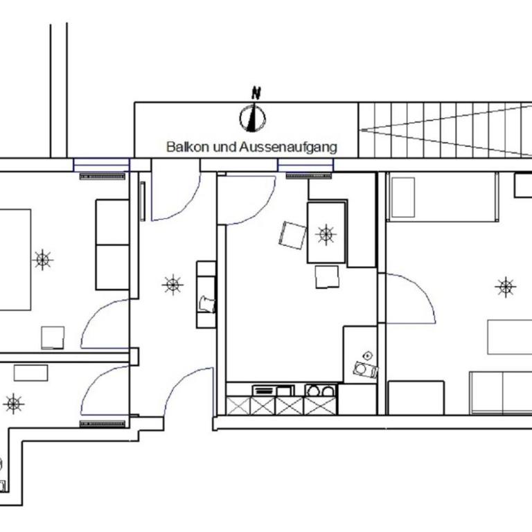 Gästehaus Wolf - Apartment mit 1 Schlafzimmer - 8