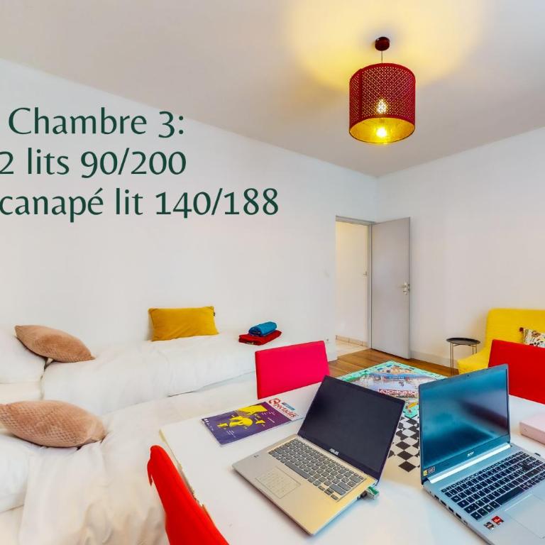 Nancy Thermal à 2 min -Le 1909- 8 pers- parking chez Julie - Appartement 3 Chambres - 9