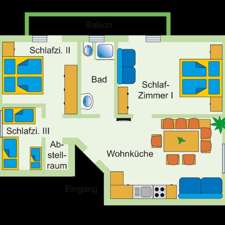 Ferien- und Freizeithof Bindl - Apartment mit 3 Schlafzimmern - 4