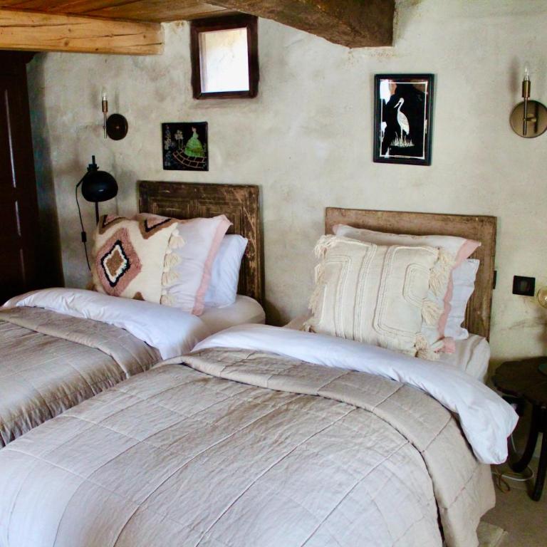 Chalet in the mountain with Hot tub and dog - Chambre Double - Vue sur Parc - 18