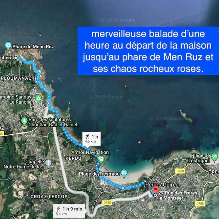 Maison PERROS-GUIREC 2 chambres, plages et centre ville. 6 pers. - Casa con 2 Camere da Letto - 24