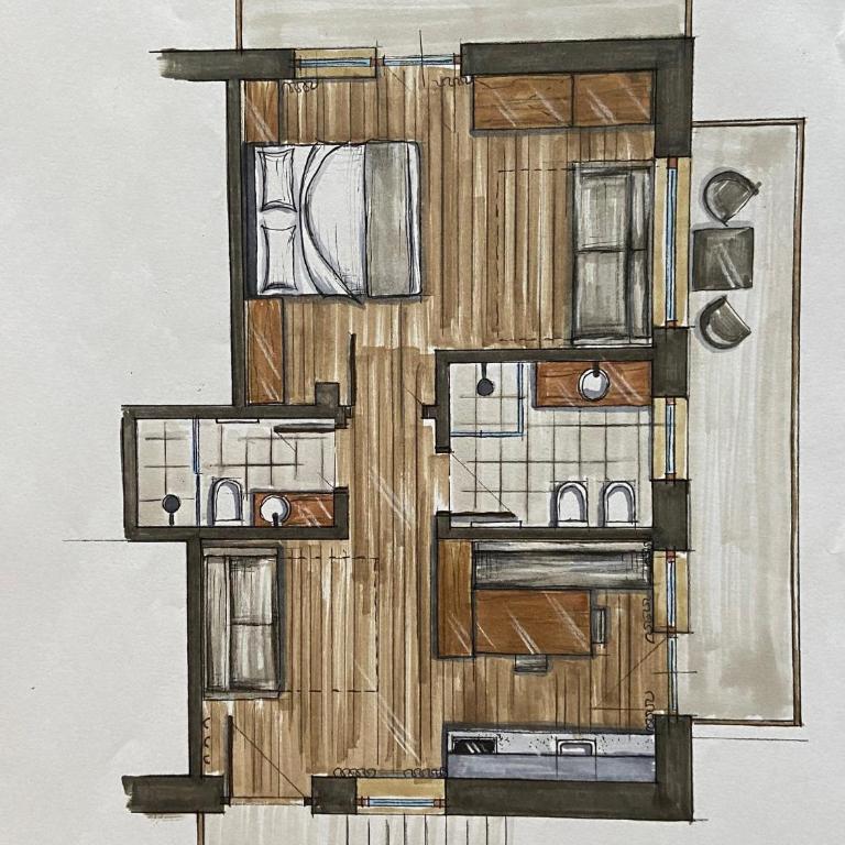 Apartments Mezdi - Appartamento con 2 Camere da Letto e Balcone - 10