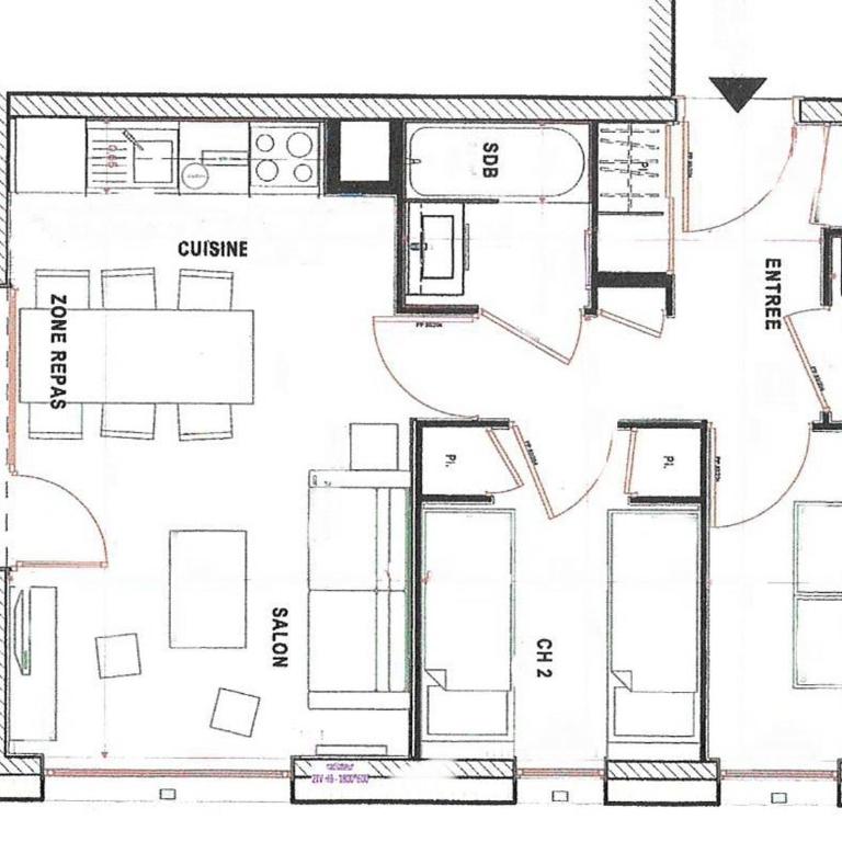 Appartement Neuf 6 Pers, 3 Pièces, Balcon, Parking, Centre Station Les Saisies - Two-Bedroom Apartment - 5