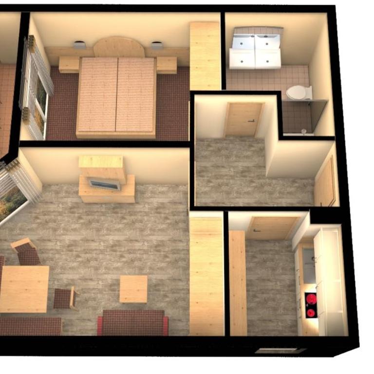 Hotel Rubihaus - Apartment mit Balkon - 5