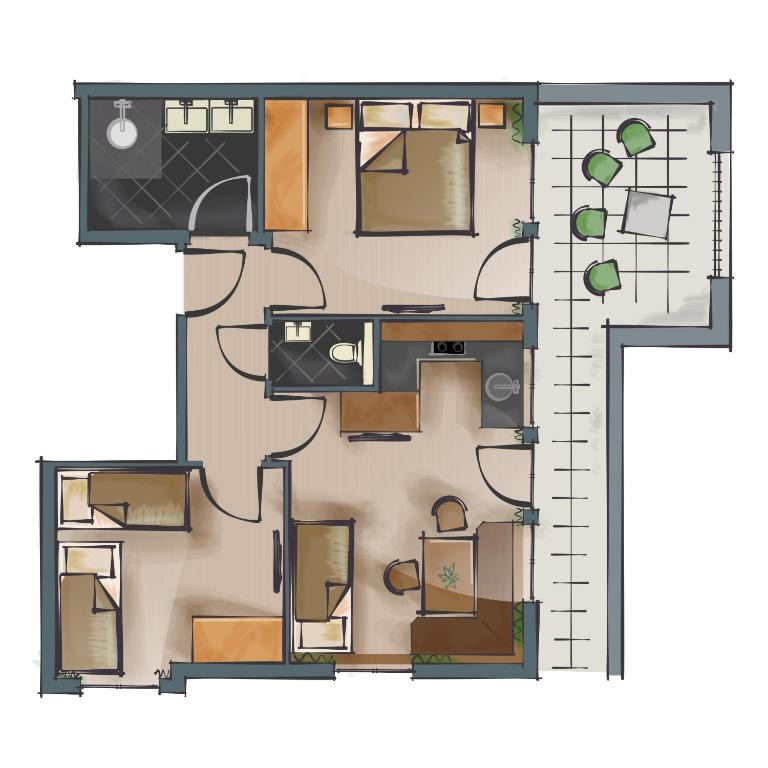 Waidmannsruh Appartements - Apartment mit Terrasse - 2