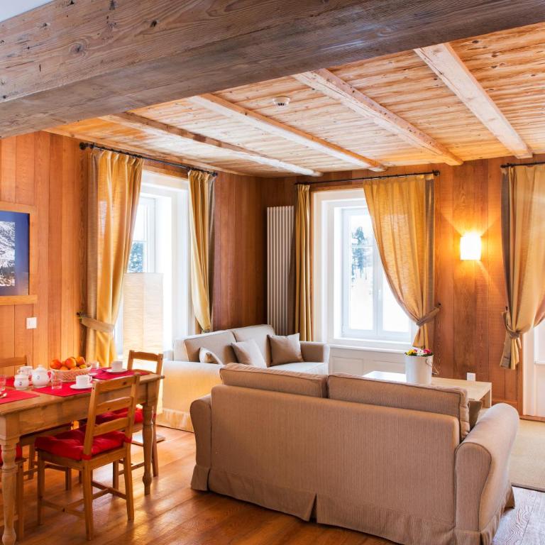Maloja Palace Suites CO2-Neutral - Suite mit 3 Schlafzimmern - externes Chalet - 1