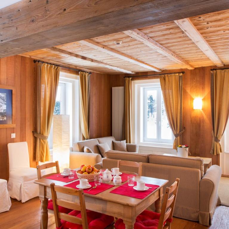 Maloja Palace Suites CO2-Neutral - Suite mit 3 Schlafzimmern - externes Chalet - 2