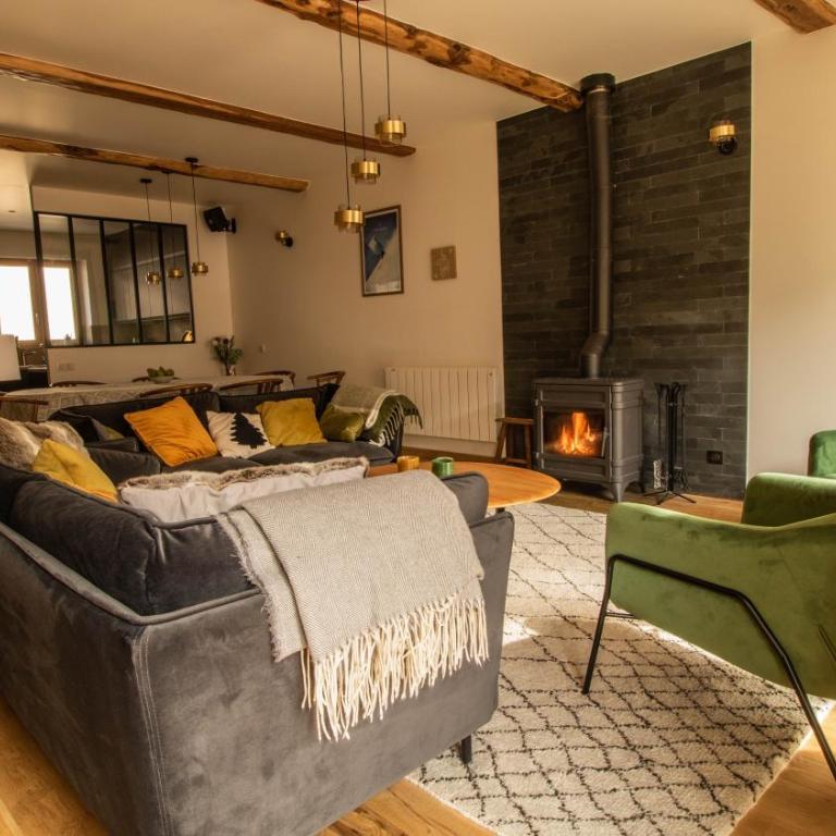 Chalet Peak Noir entier 12pers - Cosy House Peak Noir for 12people - Maison 5 Chambres - 1