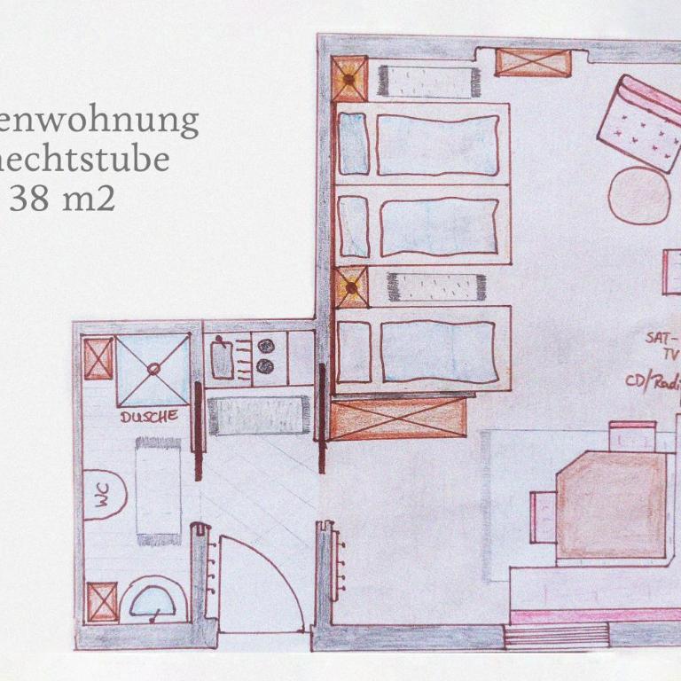 Schlossgut Gundersdorf Biobauernhofurlaub - Apartment mit Gartenblick - 4