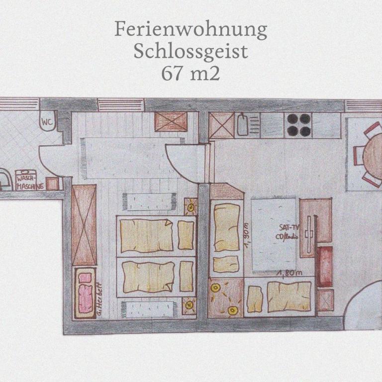 Schlossgut Gundersdorf Biobauernhofurlaub - Apartment mit 1 Schlafzimmer - 6