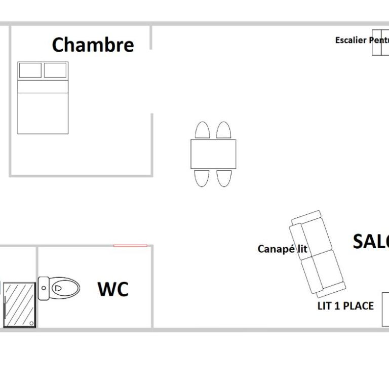 Cœur de ville, T2, rue piétonne, Digne les Bains - Appartement 1 Chambre - 4