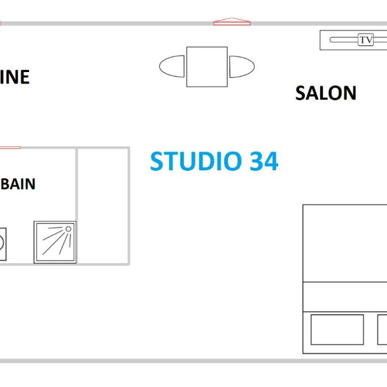 Calme et arboré, Studio 34 - Appartement - 10