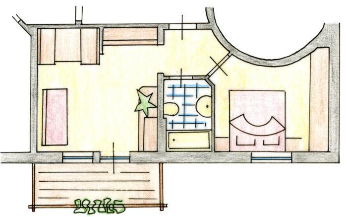 Residence Adler - Apartment mit Balkon - 4