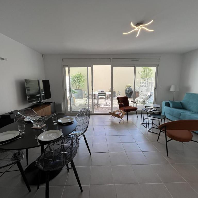 Superbe T2 avec Wifi, terrasse 100m², parking au centre d'Arcachon - FR-1-374-207 - Appartamento - 2