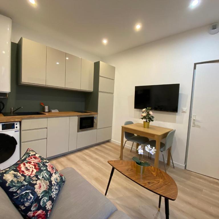 Studio 24m2 climatisé-parking privé - Lycée Roosevelt - Arena - Gare - Appartement 1 Chambre - 15