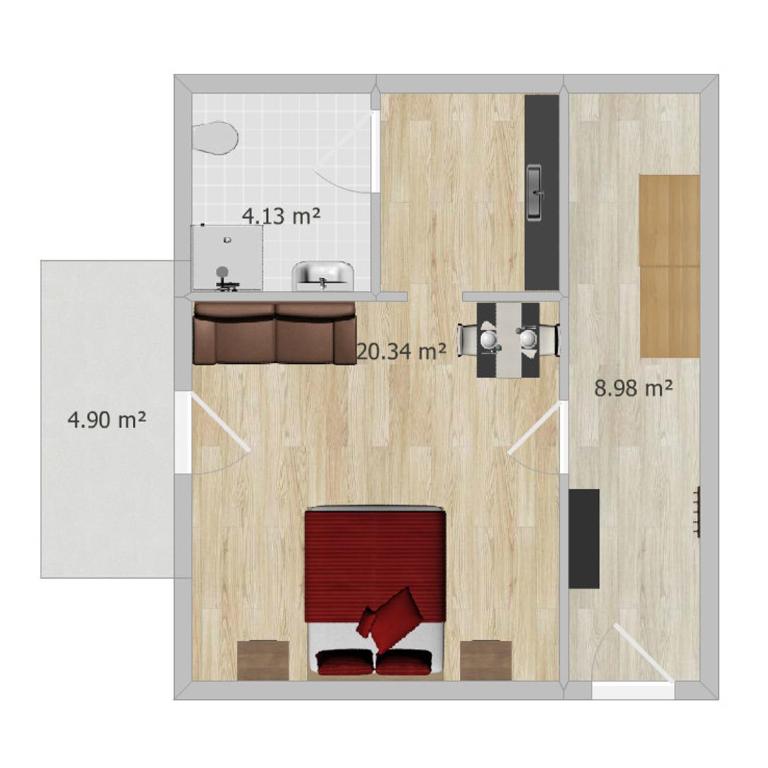 Haus Dippel am Kurpark inklusive Chiemgaukarte - Deluxe Doppelzimmer mit Balkon - 3
