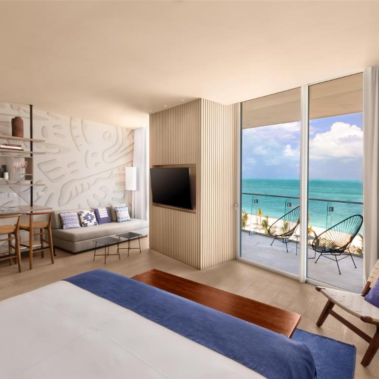SLS Cancun - Deluxe King Room Ocean Front - 7