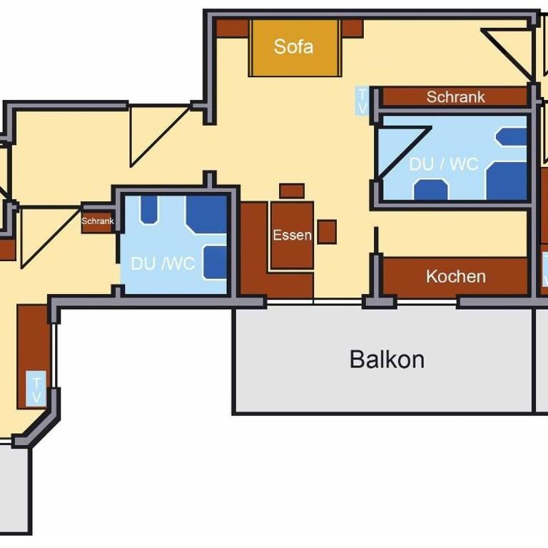 Apartments - Pension Florian - Apartment mit 3 Schlafzimmern - 1