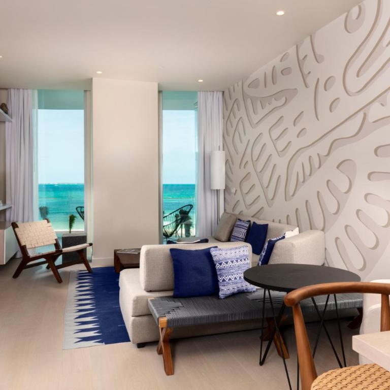 SLS Cancun - Deluxe One-Bedroom Suite Ocean Front King - 6