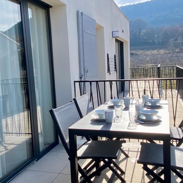 Les Papillons du Ventoux - La Petite Tortue - één slaapkamer met terras - Appartamento con 1 Camera da Letto - 13