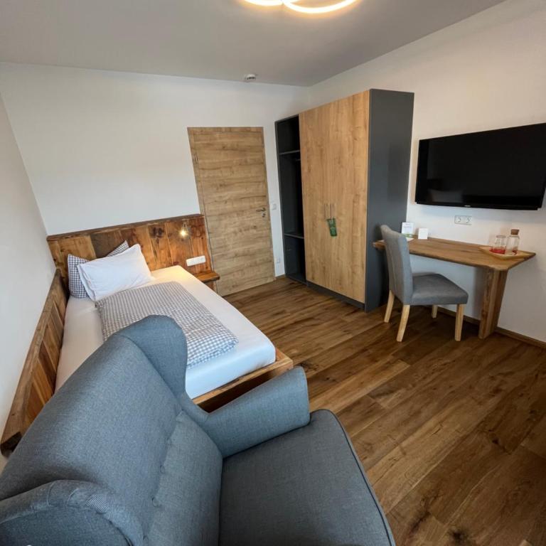 Hotel garni Alpengruss - Einzelzimmer mit Balkon - 3
