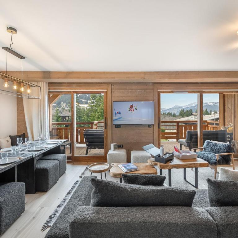 Appartement spacieux avec accès bien-être, proche des pistes et du centre de Megève - FR-1-569-46 - Apartment - 4