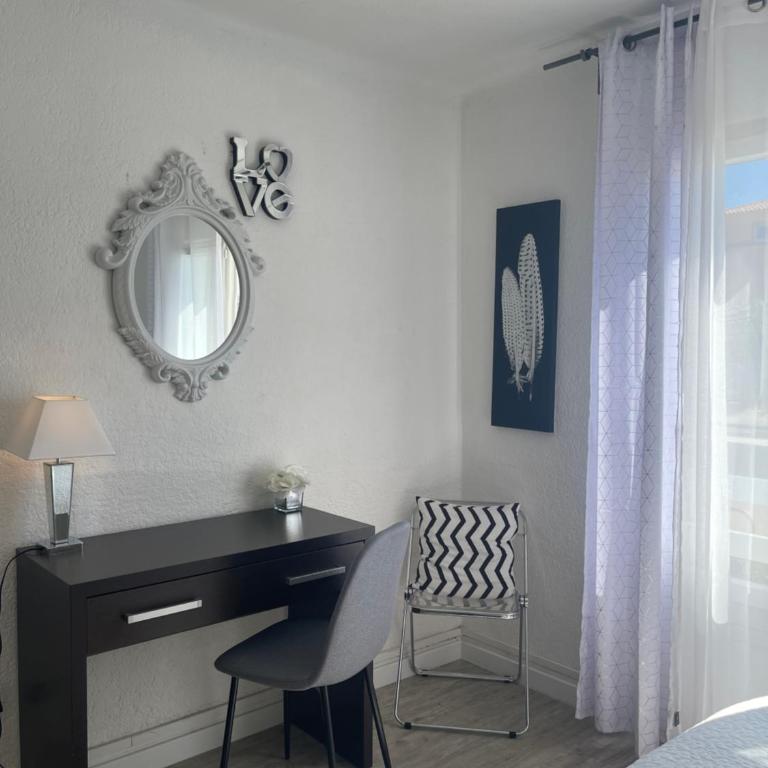 Le Grand Large Bord de Mer Hotel & Appartements - Chambre Double avec Vue sur la Mer - Rez-de-Chaussée - 3