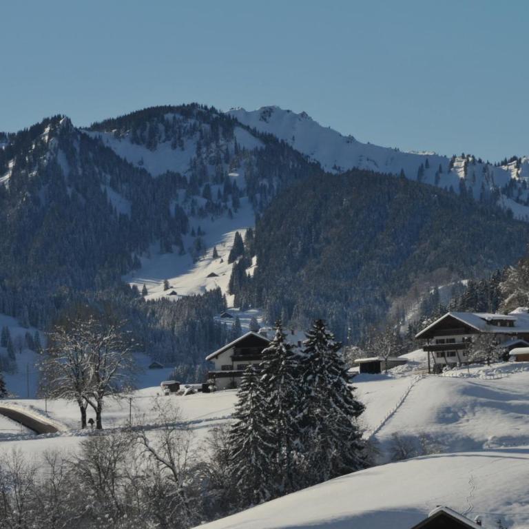 MEB Appartement, luxuriöses Appartement, im Chalet-Stil nur für Zwei, mit privater Sauna im Oberallgäu - Apartment mit Blick auf die Berge - 25