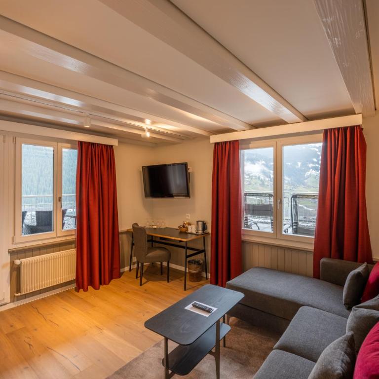 Hotel Spinne Grindelwald - Suite mit Blick auf den Eiger - 6