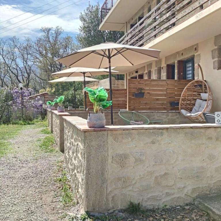Les Pierres De La Massane - Vue sur les Albères - Studio avec Terrasse « Le Racou » - Vue sur Parc - 3