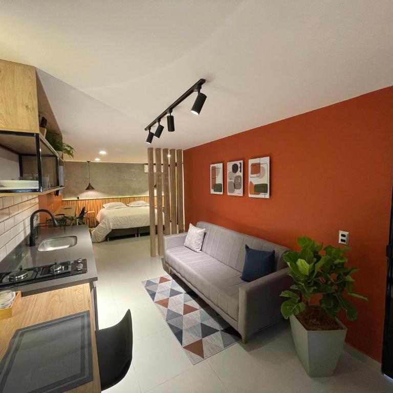 Agradable y moderno aparta estudio con aire acondicionado - Apartamento de 1 dormitorio - 15